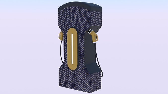 EV charger XIV PBR 8K 3D model 2