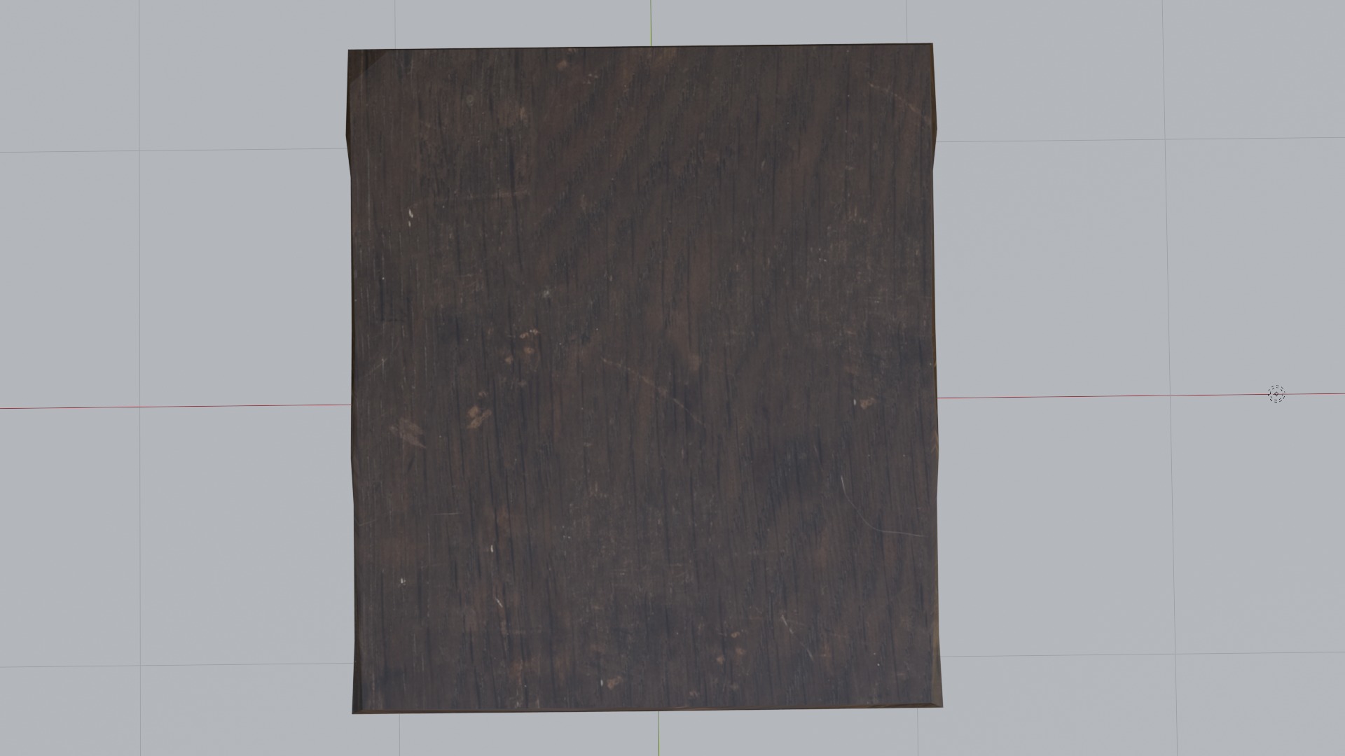 Wooden Table Low-poly 3D model_3