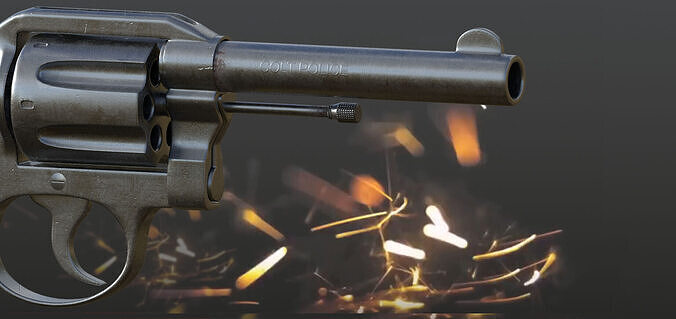 colt police gun  3D model