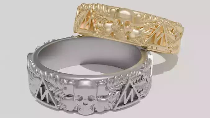 Anillo Totenkopf  3D print model