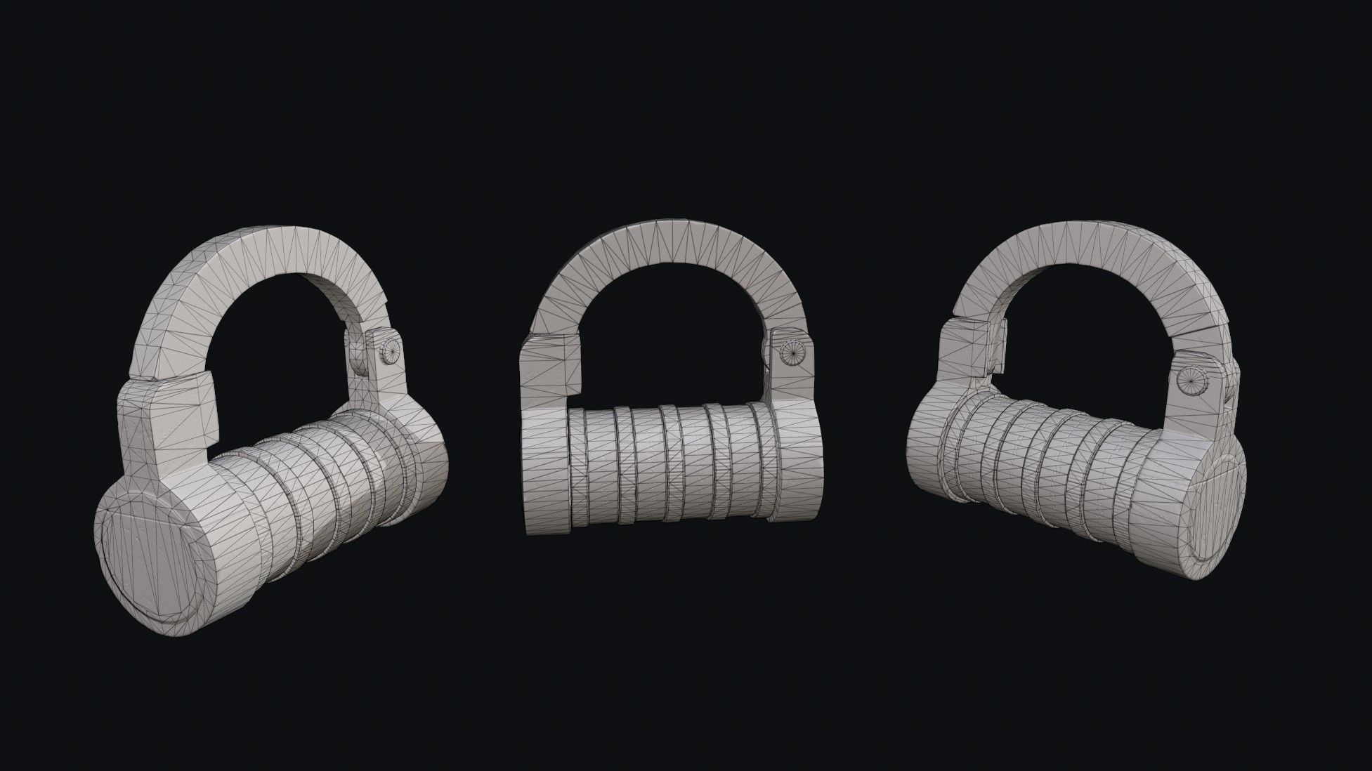 Padlock 9 code 3D model_9