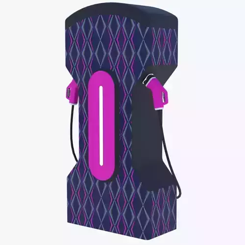 EV charger XV PBR 8K 3D model