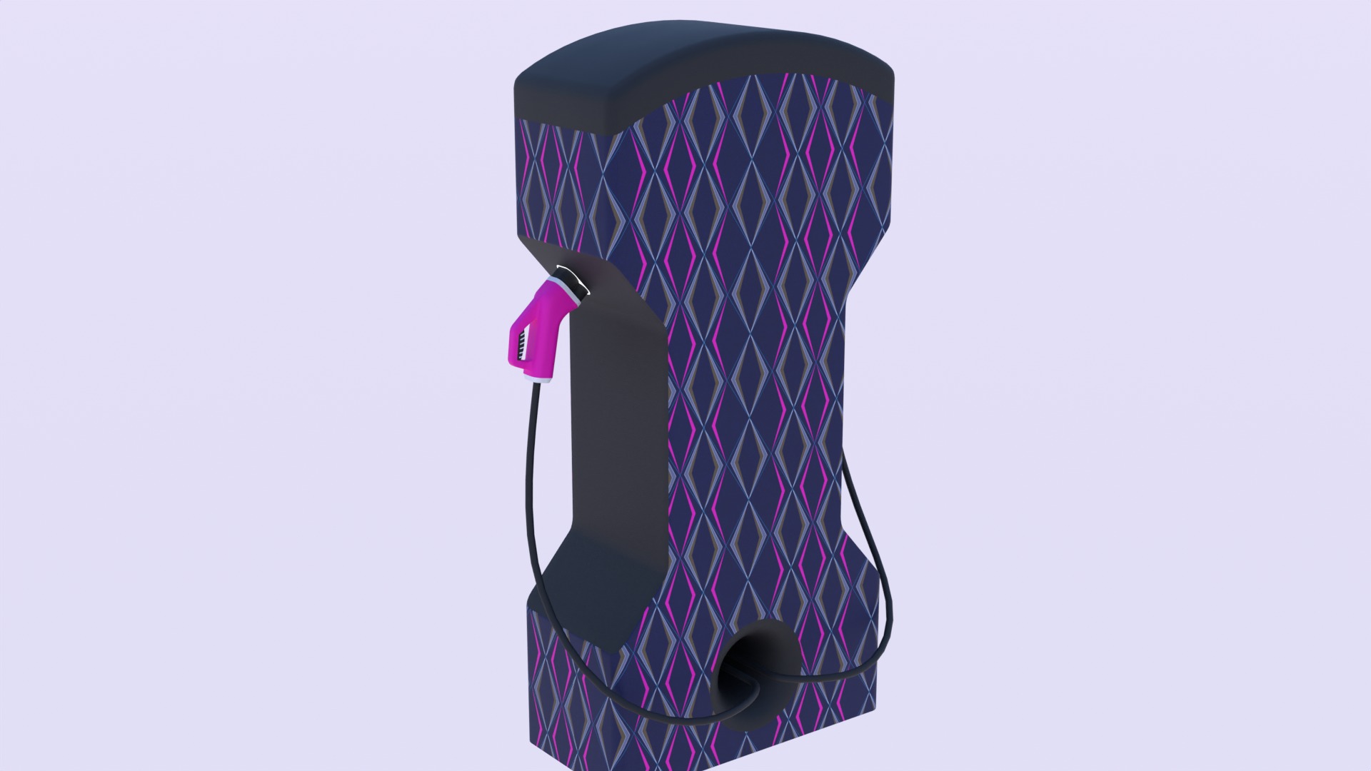 EV charger XV PBR 8K 3D model_5