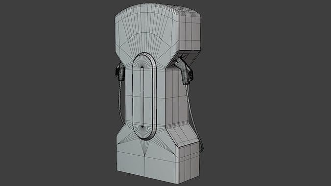 EV charger XV PBR 8K 3D model 3