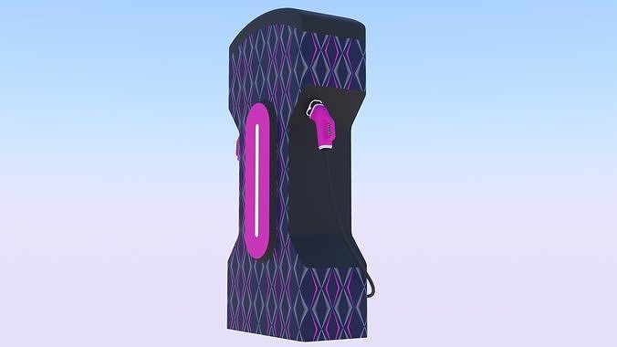 EV charger XV PBR 8K 3D model 7