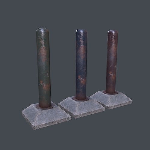 Post Barrier  3D model