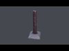 Post Barrier  3D model_3