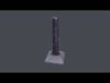 Post Barrier  3D model_4