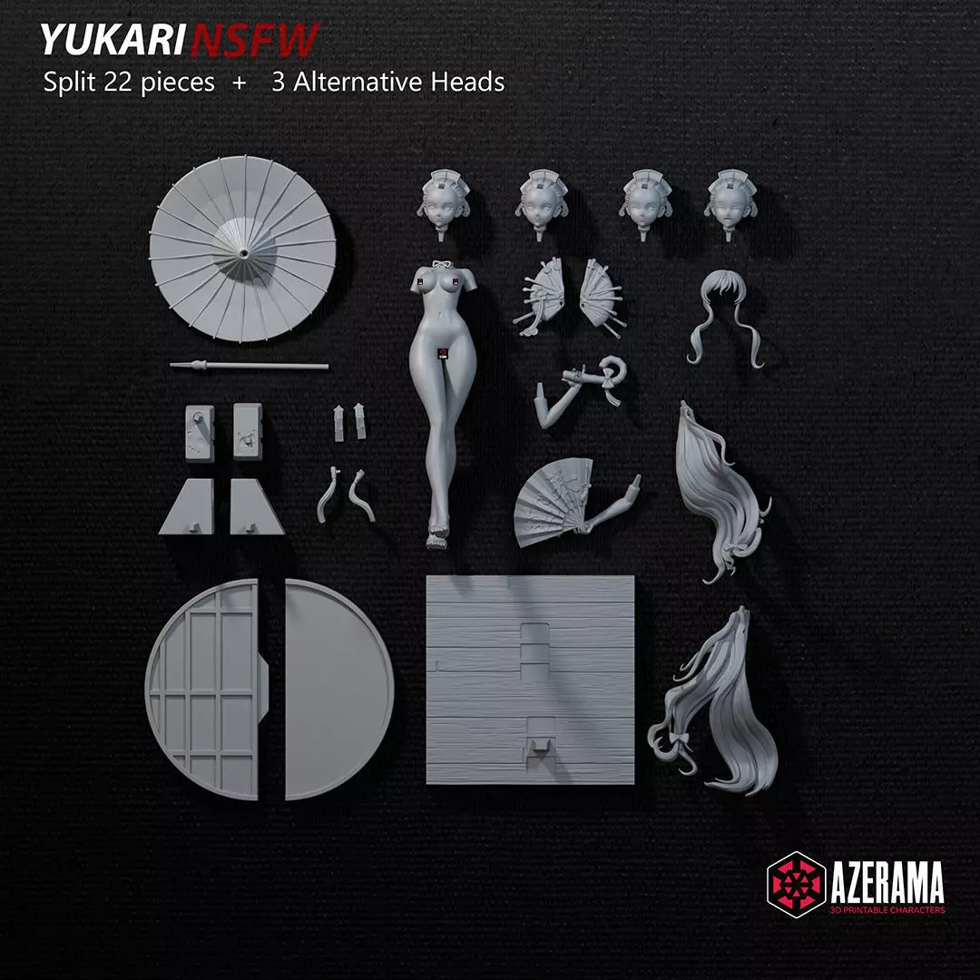 Yukari NSFW STL Ready for 3D Printing 3D print model_10