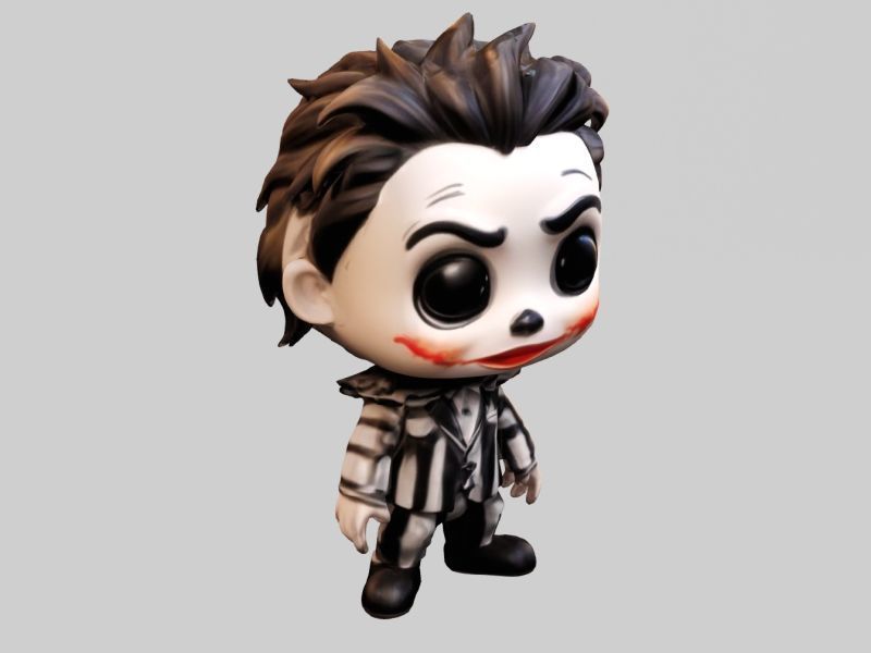 Beetlejuice chibi Low-poly 3D model_1