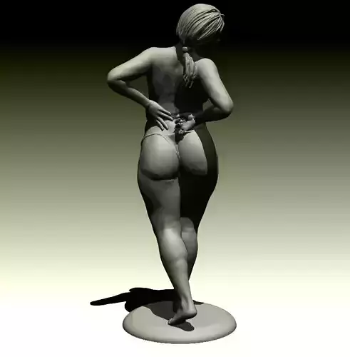 Azel nude female figurine ready to 3Dprint 3D print model