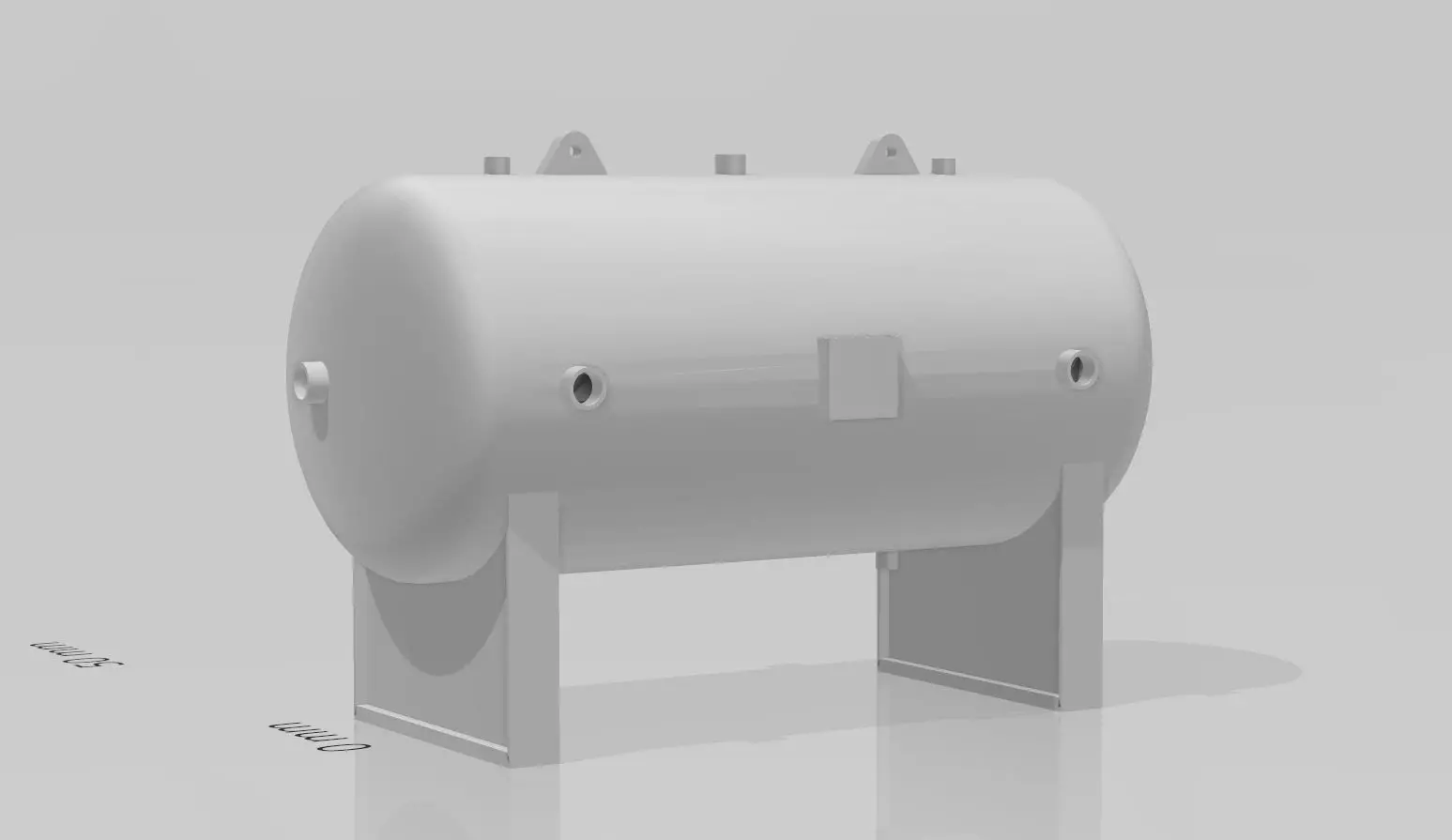 pressure vessel tank 3D print model_0