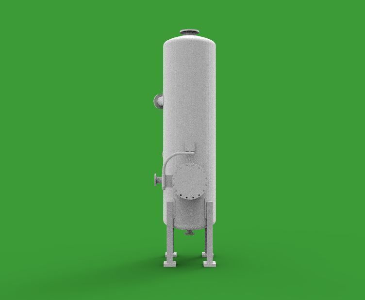 vertical pressure vessel tank 3D print model_5