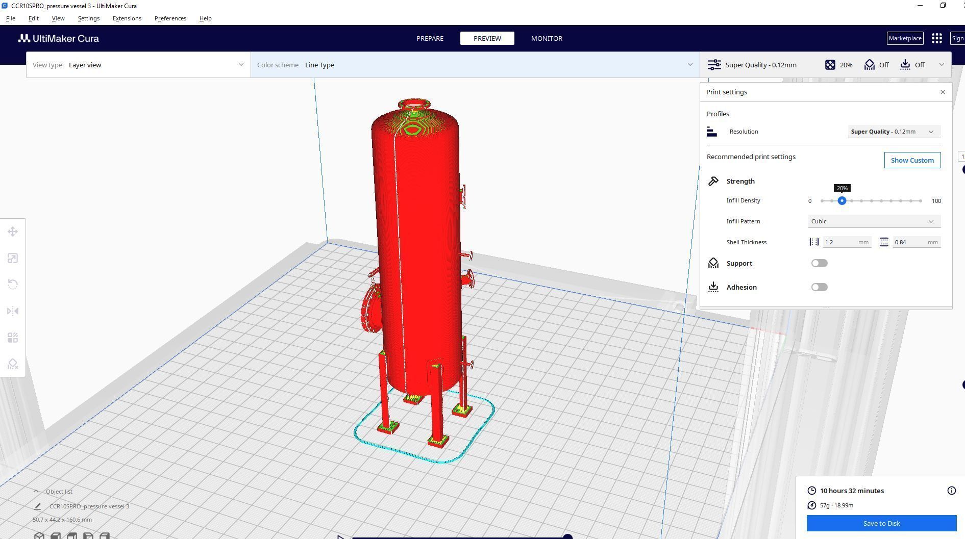 vertical pressure vessel tank 3D print model_1