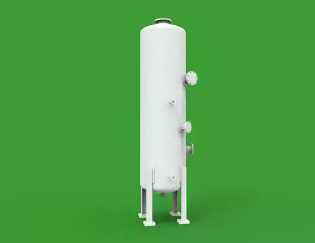 vertical pressure vessel tank 3D print model