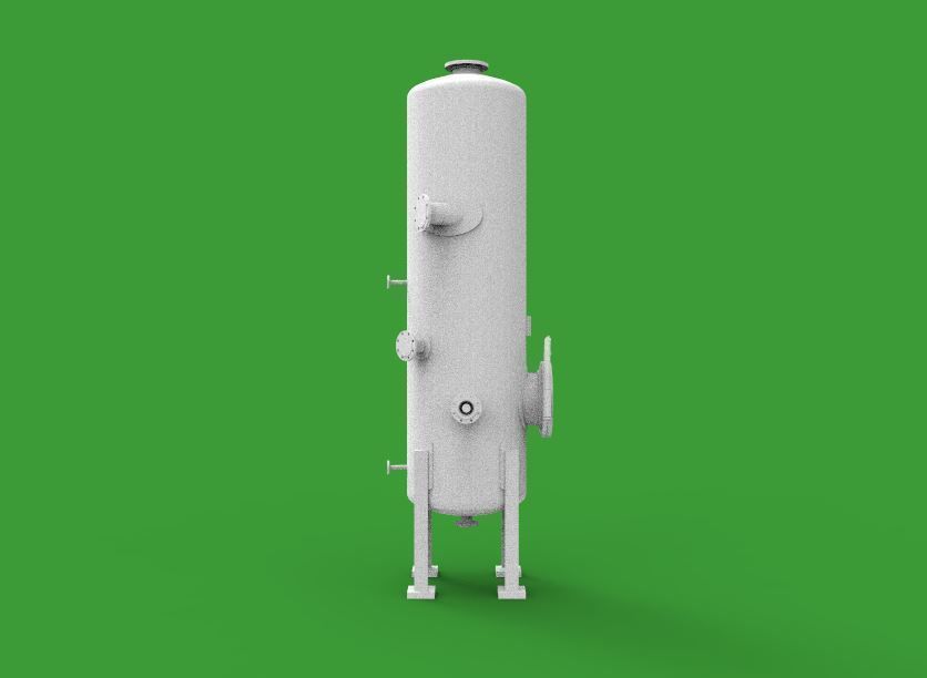 vertical pressure vessel tank 3D print model_4