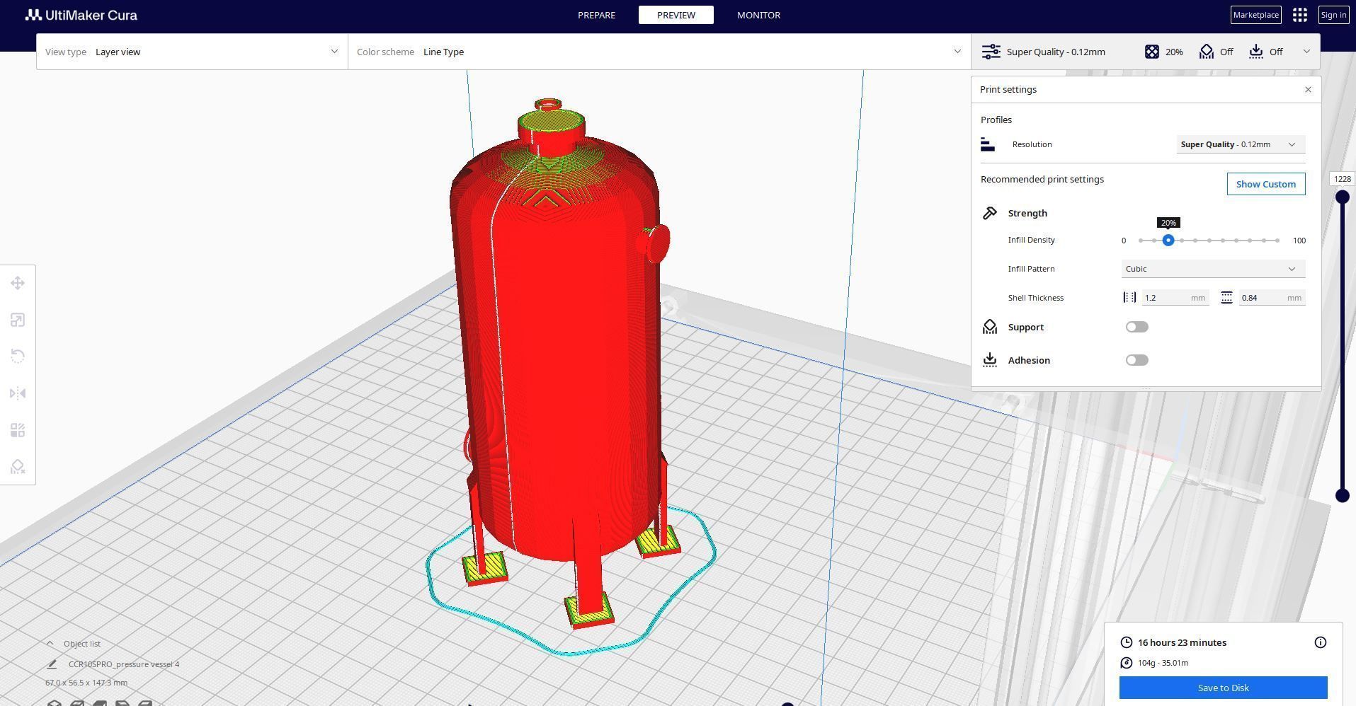 pressure vessel 3D print model_1