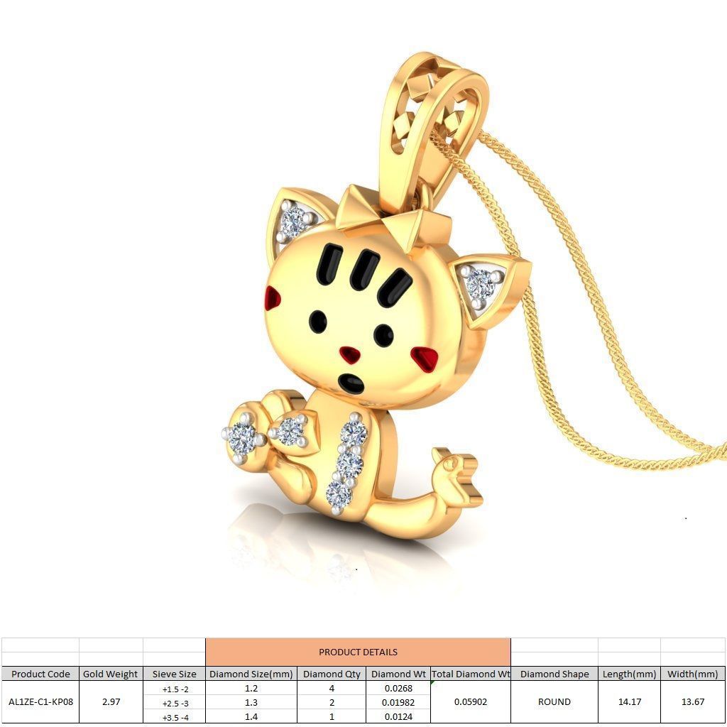  child earring  3D print model_25