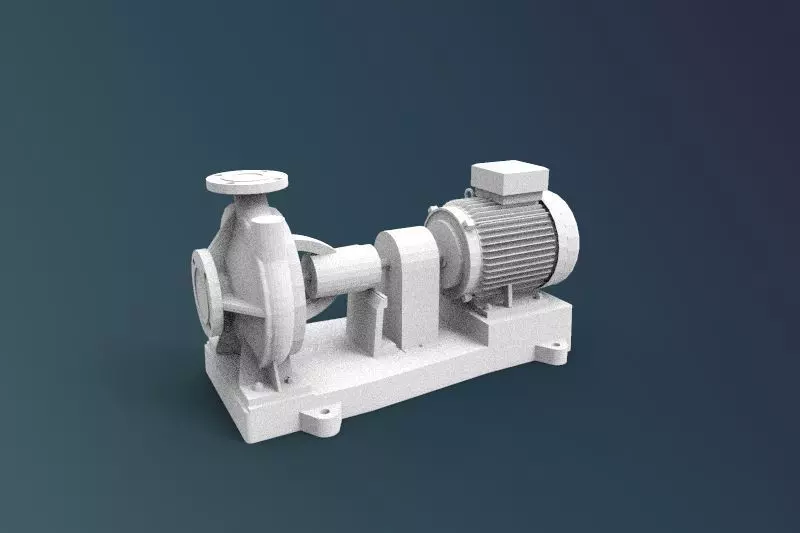 pump system equipment 3D print model_0
