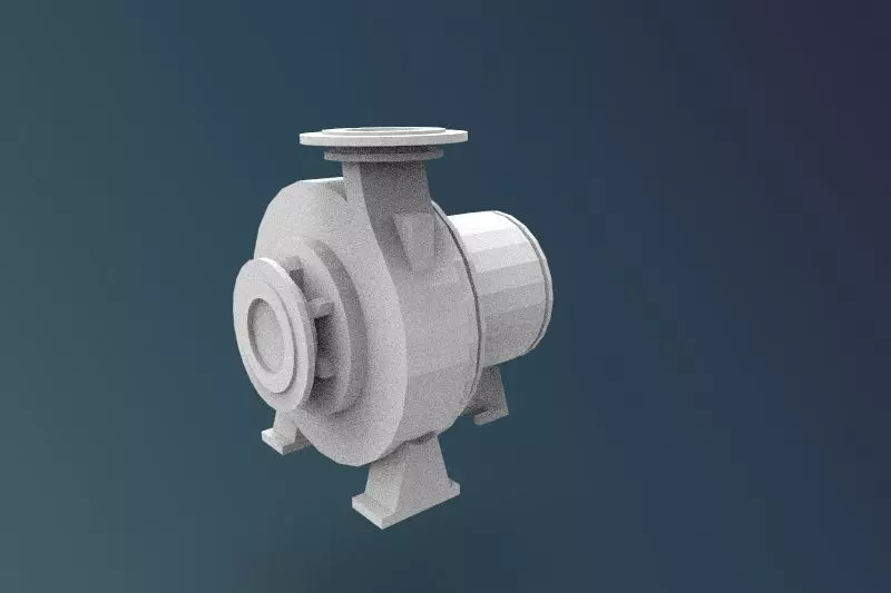 centrifugal pump 3D print model_0