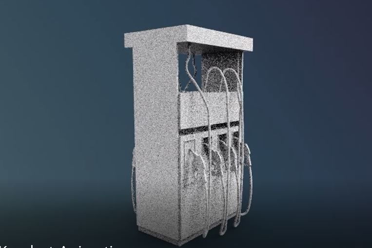 fuel oil machine station 3D print model_2