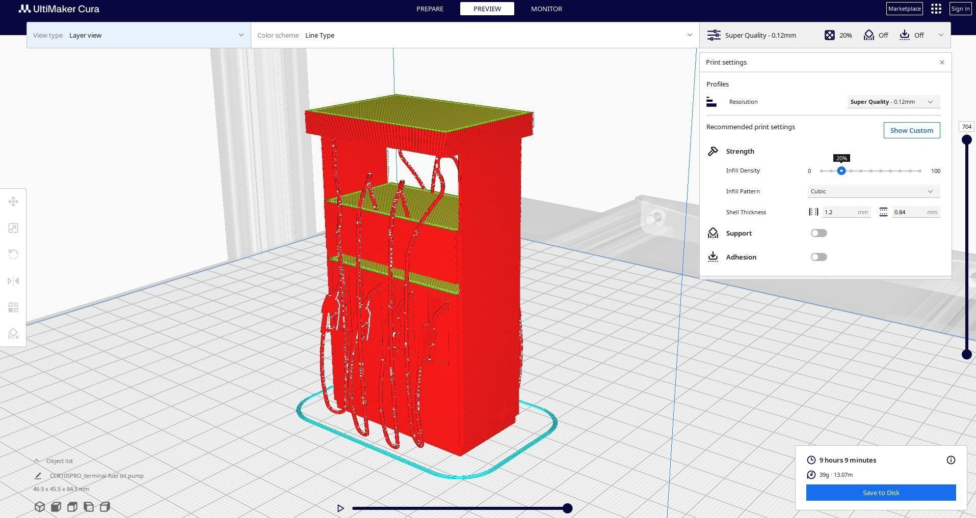 fuel oil machine station 3D print model_1