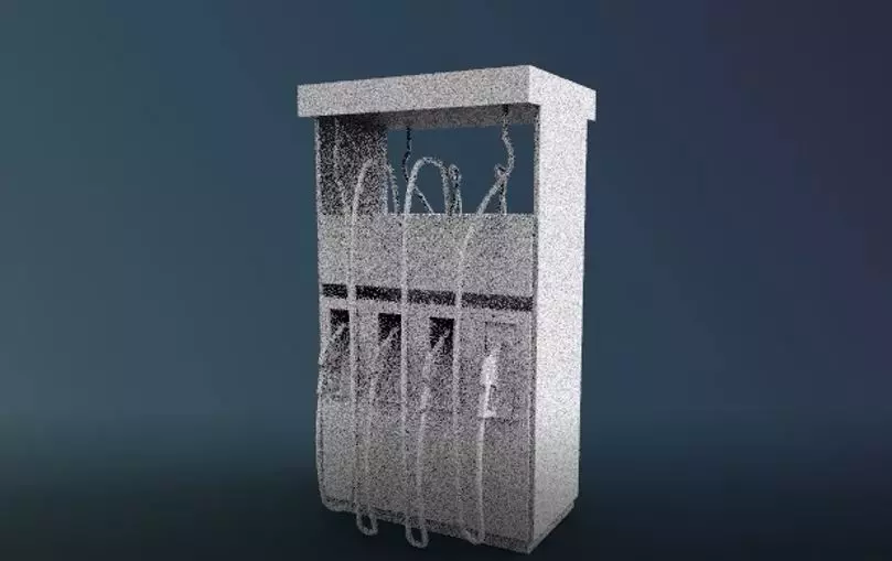 fuel oil machine station 3D print model_0