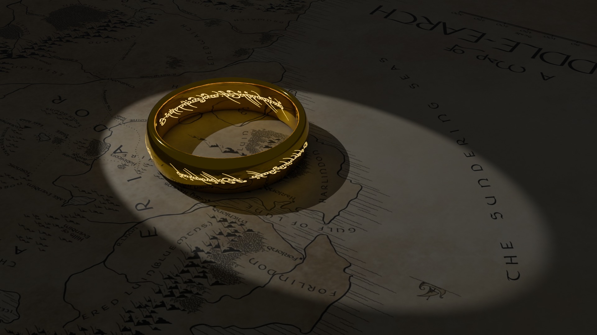One Ring Low-poly 3D model_4
