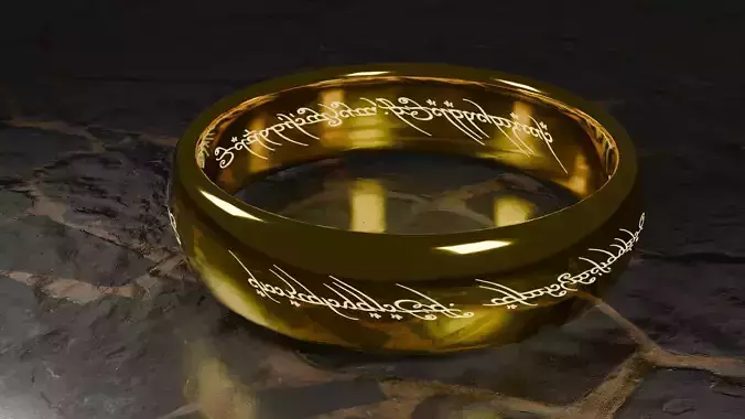 One Ring Low-poly 3D model