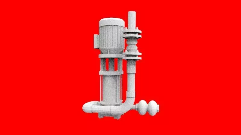 fresh water pump 3D print model_0