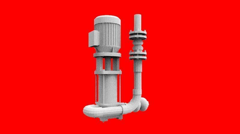 fresh water pump 3D print model_2