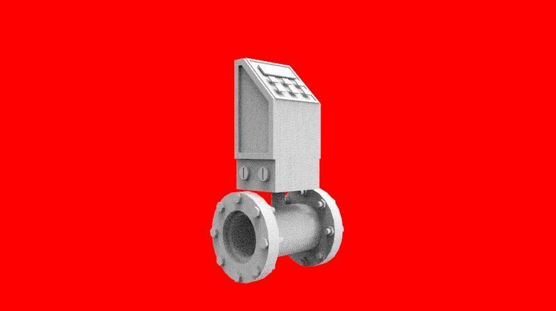flow meter 3D print model_2