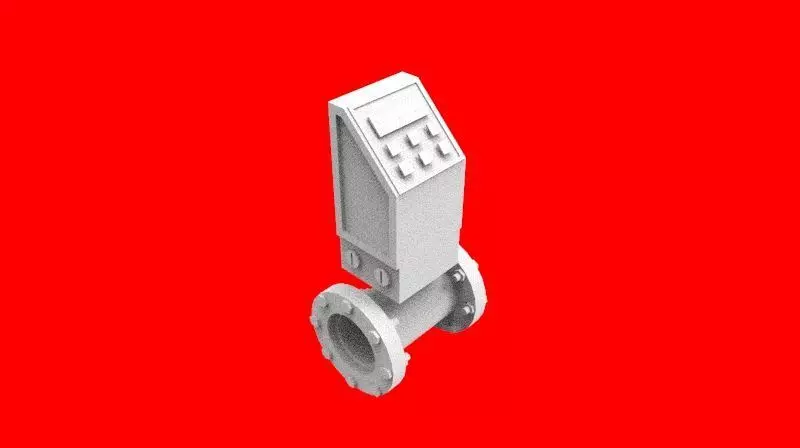 flow meter 3D print model_0