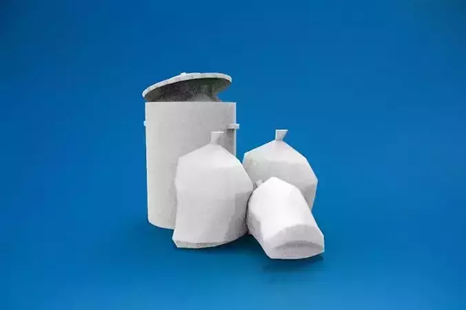 trash bag and garbage 3D print model