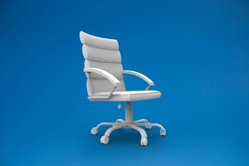 Office chair 3D print model_3