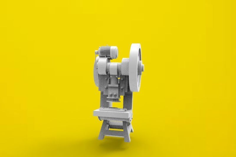 Machine press 3D print model_4