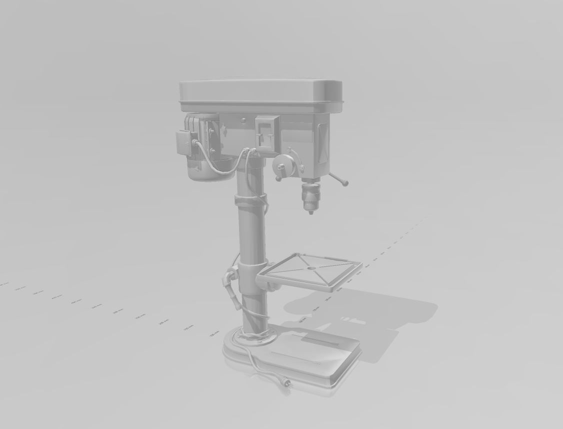 vertical drilling machine 3D print model_3