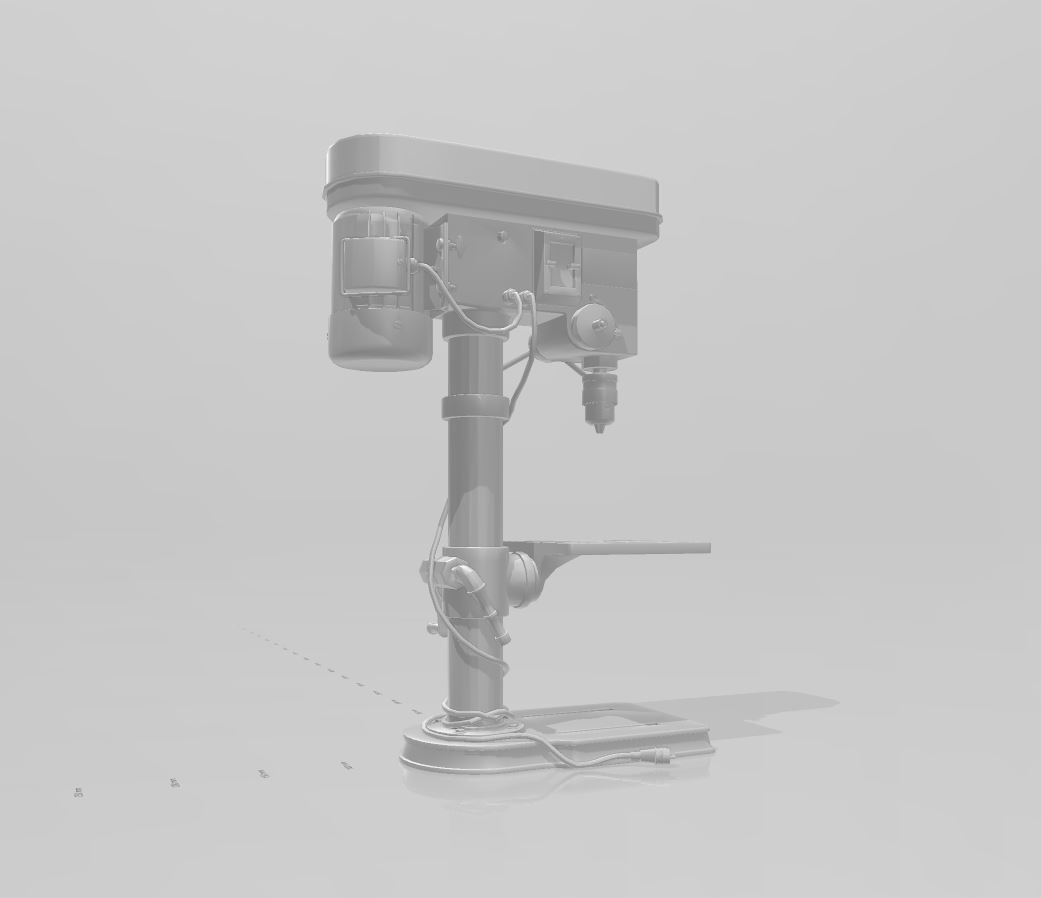 vertical drilling machine 3D print model_4