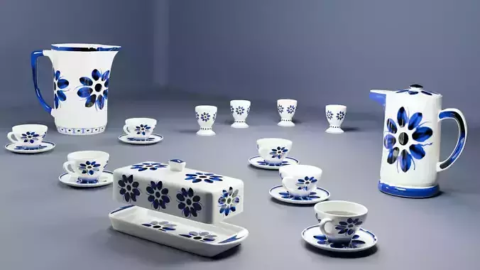 Porcelana Monte Siao - Jogo de Cafe da manha
