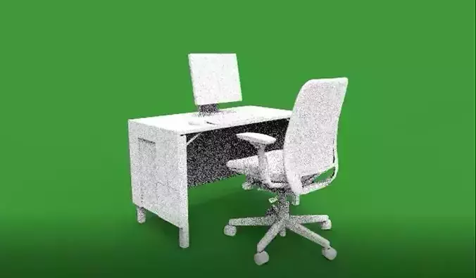 office table chair 3D print model