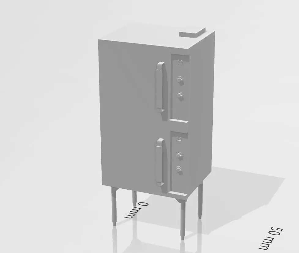 industrial oven 3D print model_0