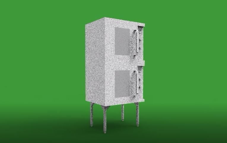 industrial oven 3D print model_1