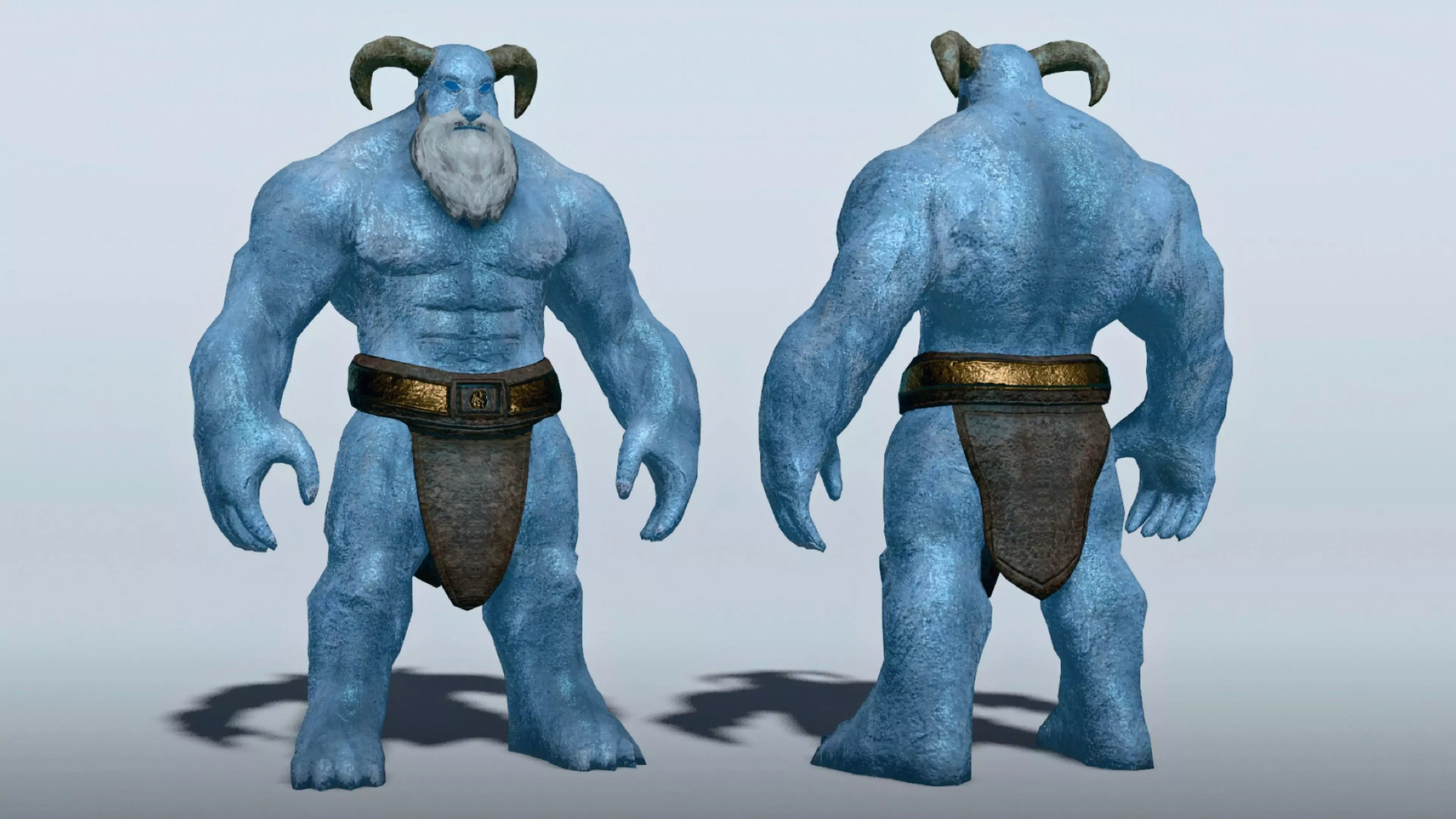 Ice giant Low-poly 3D model
