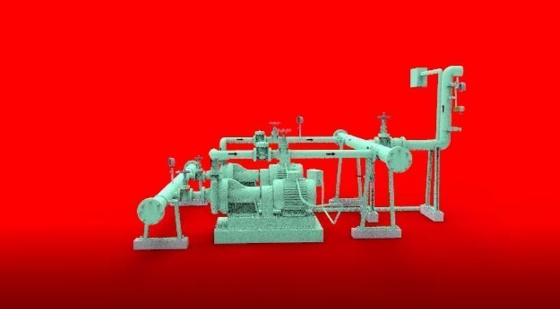 pump station 3D print model_2