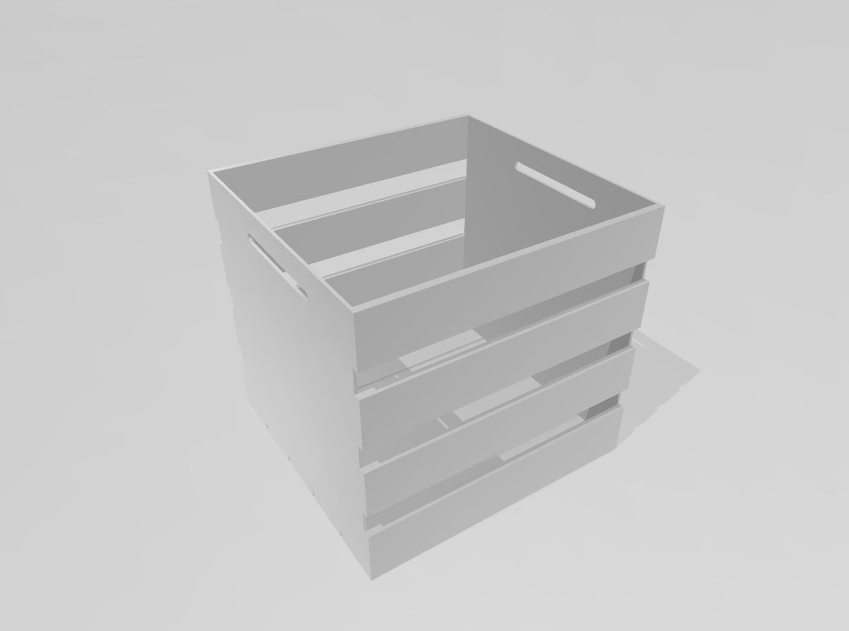 bottle crate 3D print model_6