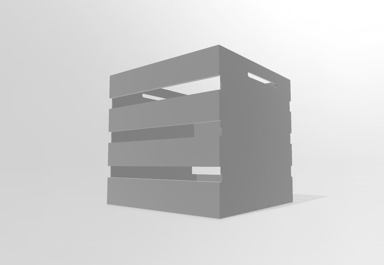 bottle crate 3D print model_4