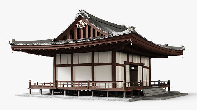 Japan Traditional House 3D model 6