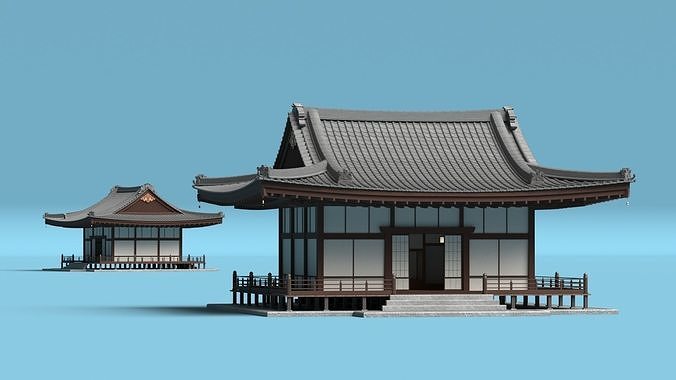 Japan Traditional House 3D model 4