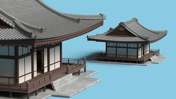 Japan Traditional House 3D model 3