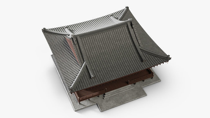Japan Traditional House 3D model 7